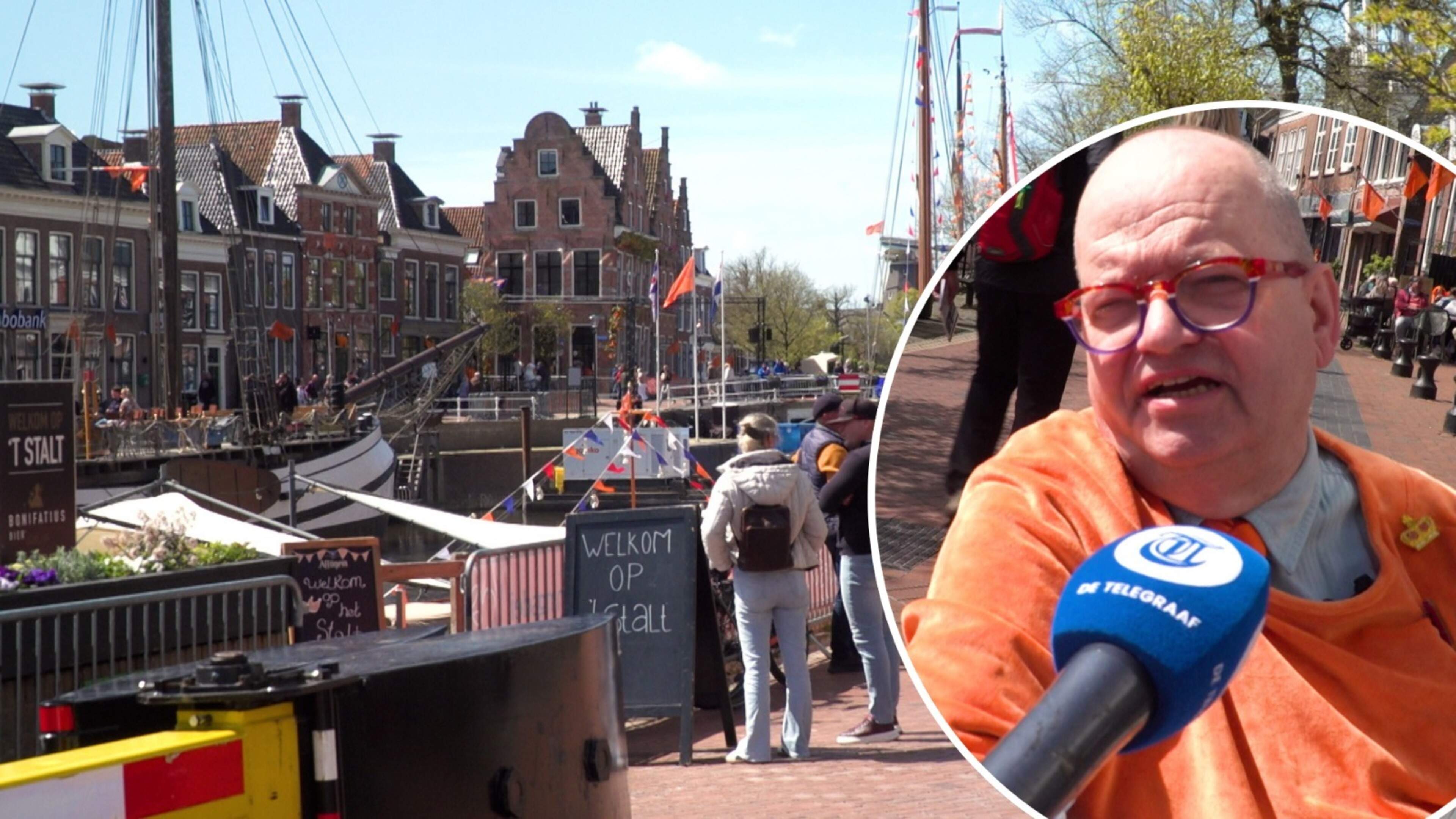 Oranjefan in Dokkum gespannen voor Koningsdag: 'Ik ga al om 5 uur ‘s ochtends de deur uit'
